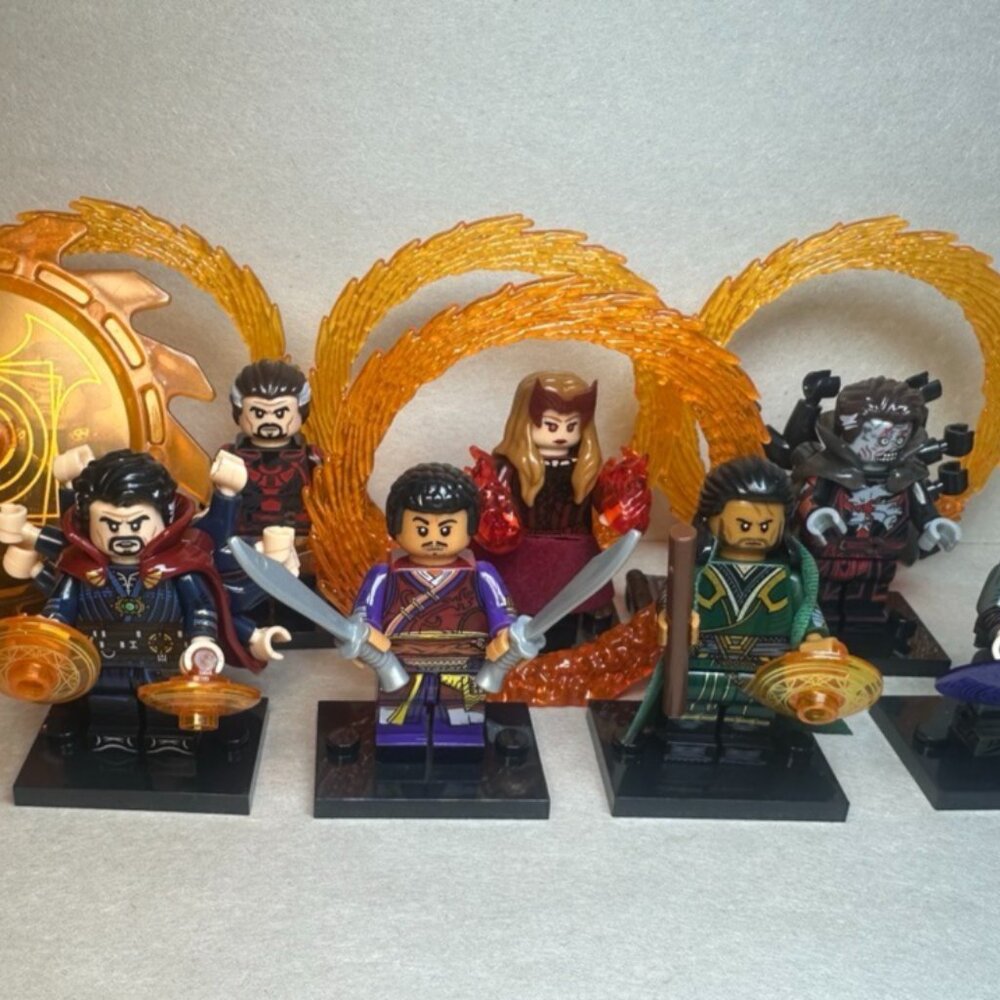 Custom Printed MOC Doctor Strange & The Multiverse of Madness Minifigures 8 Pack